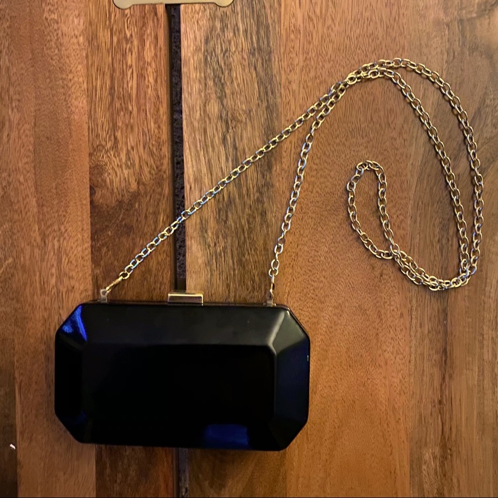 Hard Case Black Clutch